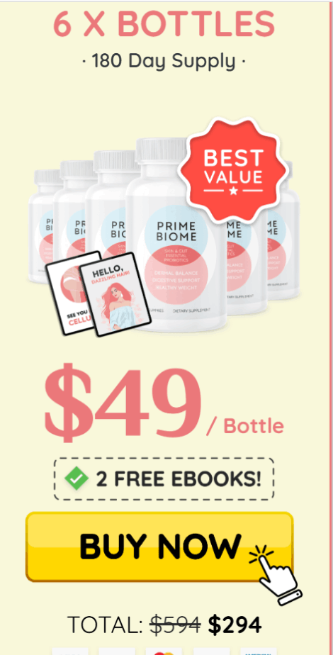 PrimeBiome Buy 6